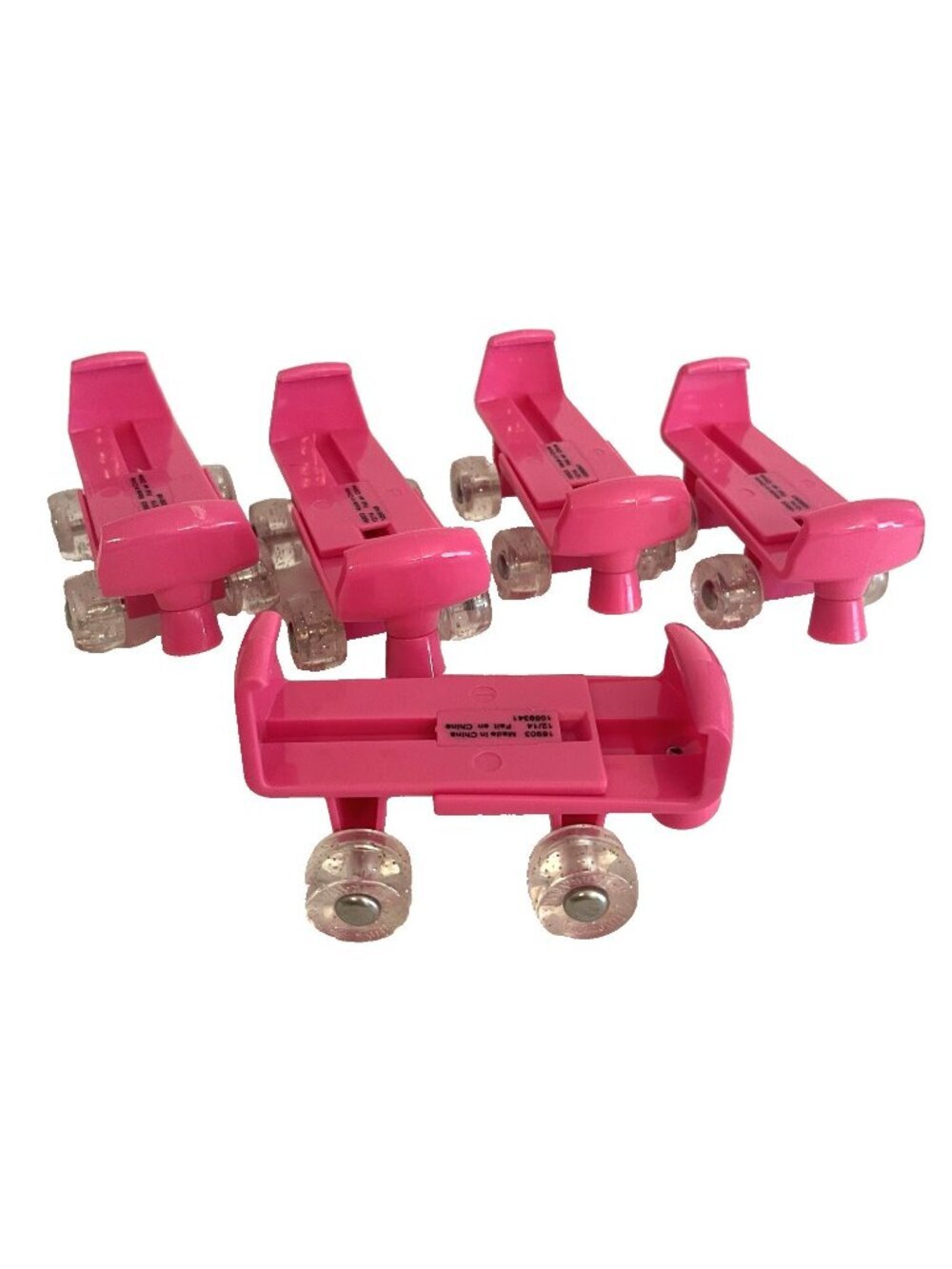 Build A Bear Workshop Pink Roller Skates Glitter Wheels Lot For Any Shoes
